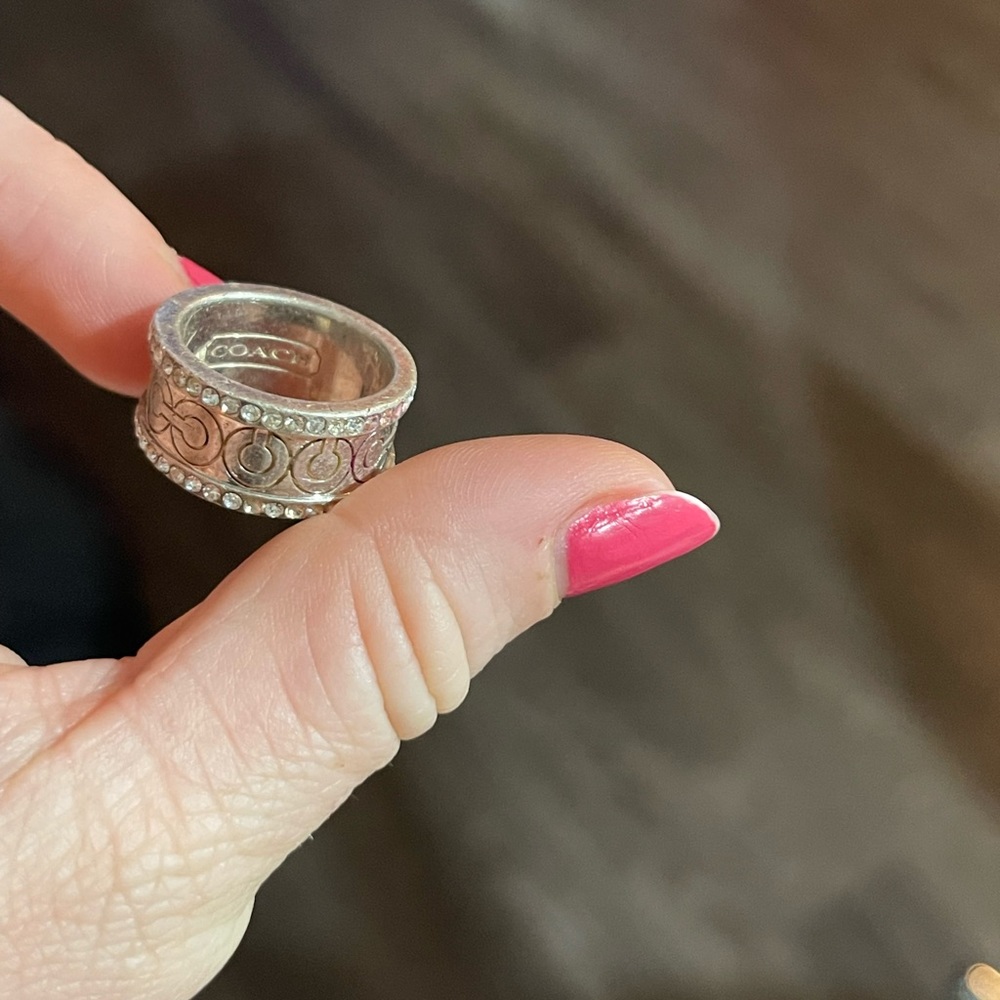 RARE Coach Vintage sterling silver 925 ring - Picture 7 of 8